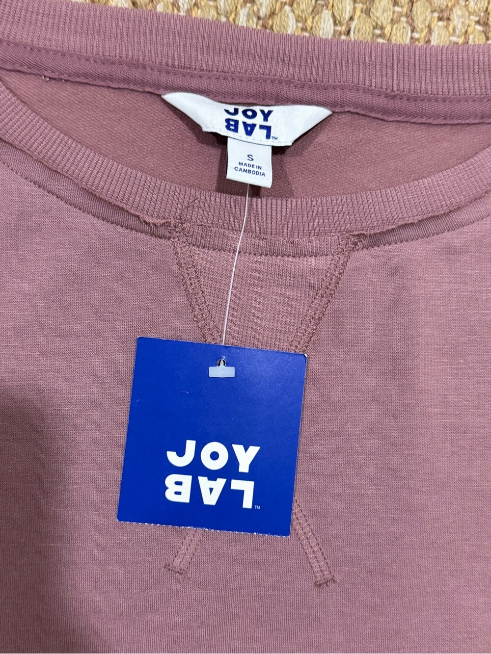 Joy Lab Dusty Mauve Modal Blend Long Sleeve Active Top w/Thumbholes NWT Size - Picture 5 of 5